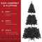 Best Choice Products Artificial Christmas Tree, Premium Pre-Lit Spruce Design, Dense Branches – Black Spruce